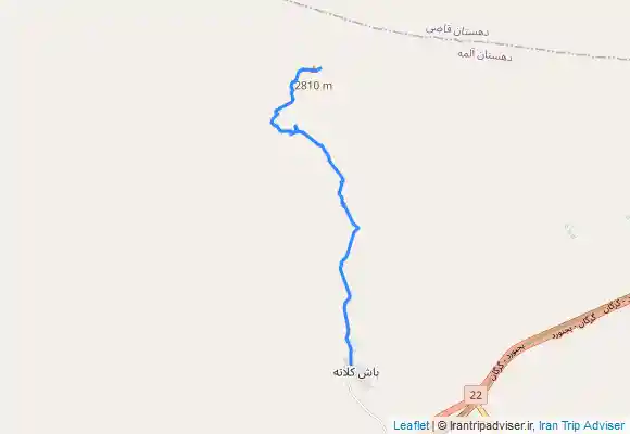 ترک جی پی اس قله قورخد به روستای باش کلاته