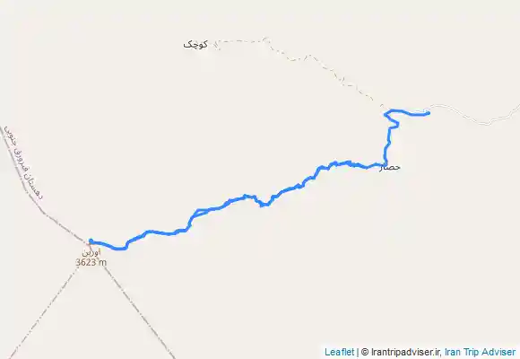 ترک جی پی اس رفت و برگشت قله اورین از روستای حصار