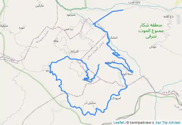 ترک جی پی اس دره آرادل یا آزاد رود از حیله رود قزوین