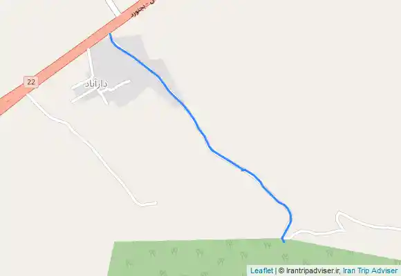 ترک جی پی اس مسیر دسترسی به آبشار دارآباد کلاله