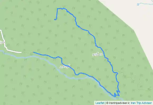 ترک جی پی اس مسیر پیاده روی دره کهکوه