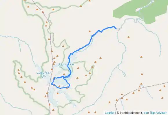 ترک جی پی اس علم کوه از مسیر گرده آلمان ها برگشت از سیاه سنگ ها