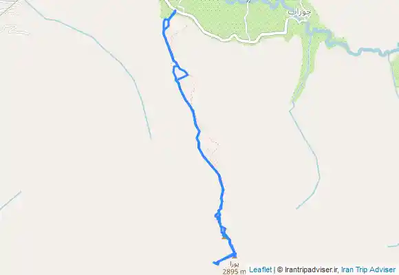 ترک جی پی اس قله پورا and قله قبله from Arangeh