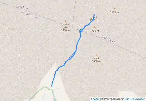 ترک جی پی اس قله کرکس