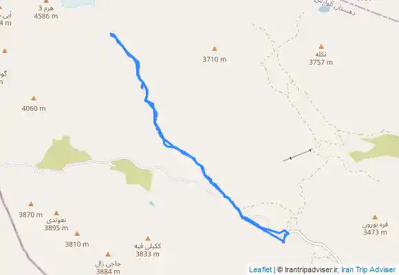 ترک جی پی اس هرم چال از مسیر قله اوچوخ قیه Heram chal from ochukh gaya summit route