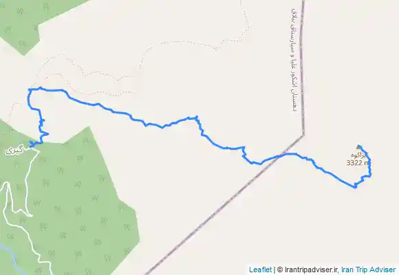 ترک جی پی اس قله بزا کوه از مسیر روستای گیری