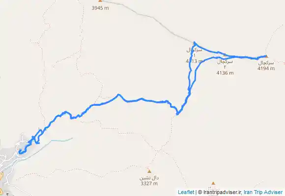 ترک جی پی اس مسیر روستای سفیدان به سرکچال ۱،۲،۳