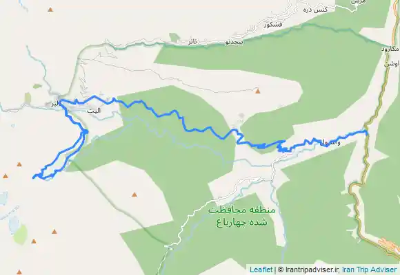 ترک جی پی اس Siyah Cheshman Waterfal- Dalir (آبشار سیاه چشمان از دلیر)