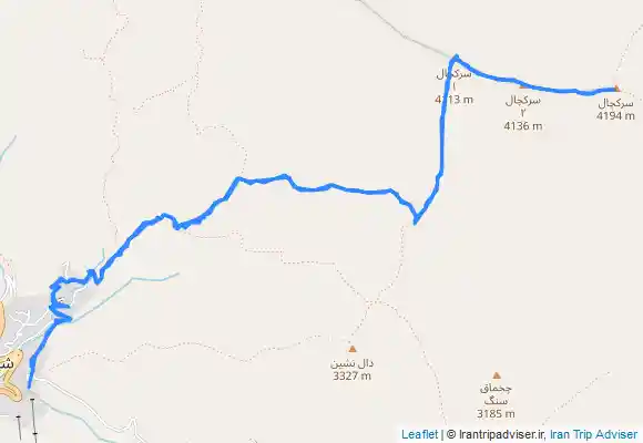 ترک جی پی اس صعود به قلل سرکچال