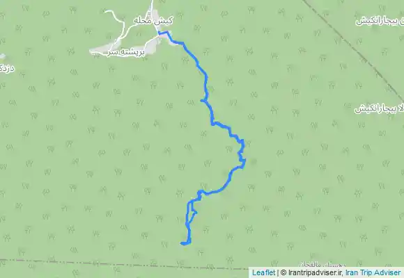 ترک جی پی اس چوشل به آبشار سعید