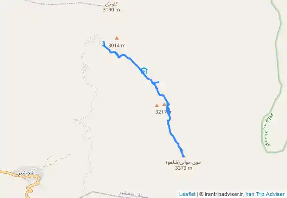 ترک جی پی اس قله شاهو (حوی خانی) ارتفاع ۳۳۹۰