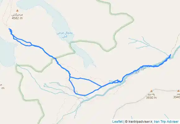 ترک جی پی اس قله علم کوه تا ارتفاع ۴۳۵۰