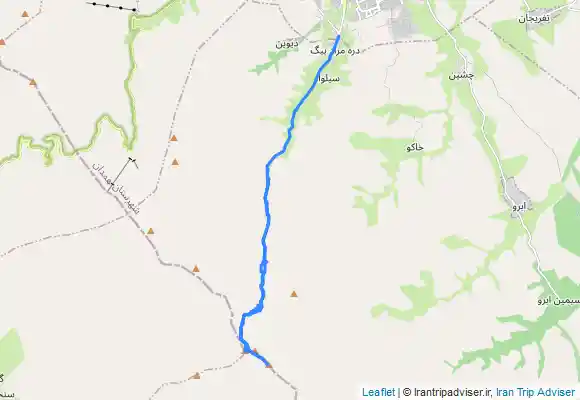 ترک جی پی اس ترک قله یخچال و کوبری از مسیر دره مرادبیک