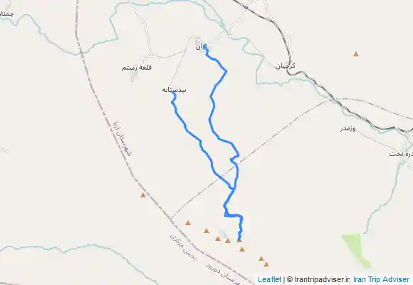 ترک جی پی اس لرستان ، بام لرستان ، قله سنبران ، صعود از طیان فرود به بیدستانه