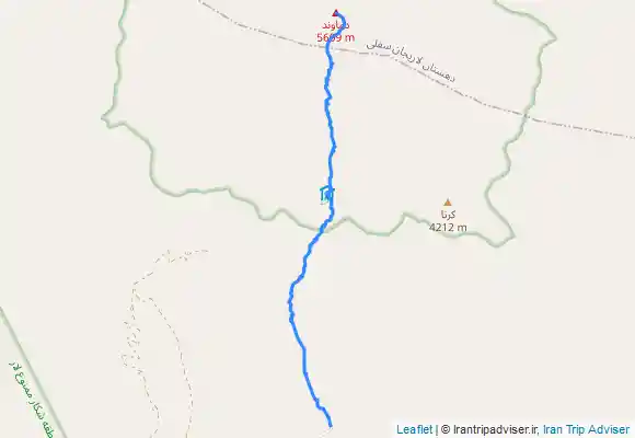 ترک جی پی اس Damavand Peak - آبشار یخی - Bargah Shelter - بارگاه دوم