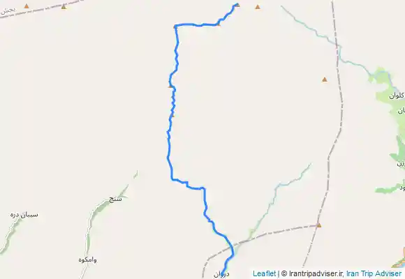 ترک جی پی اس دروان - آبشار دروان - وردی بند - سوته - خرگوش نو - اشکدرها - فراخ نو - ورکش - ناز