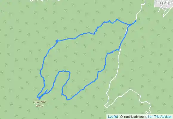 ترک جی پی اس صعود به قله. قلعه ماران گرگان