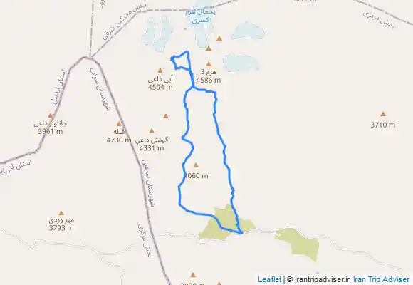 ترک جی پی اس قله کسری از ییلاق نئوتدی kasra summit from neotdi summer