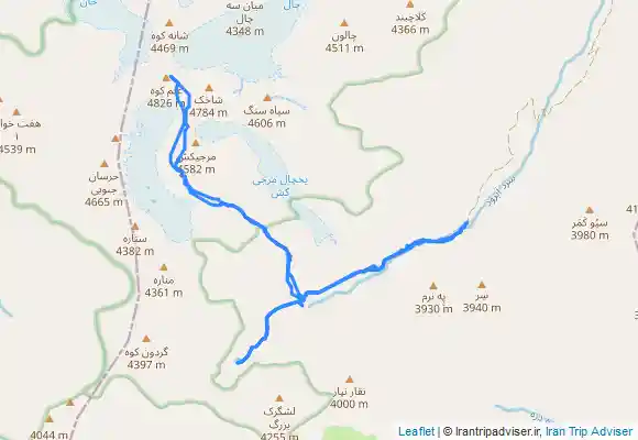 ترک جی پی اس قله علم کوه ، مرجیکش