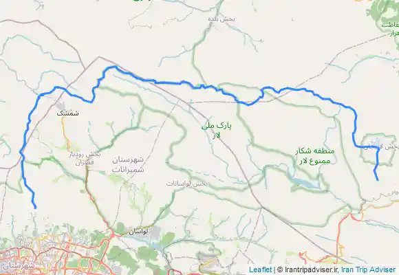 ترک جی پی اس خط الراس قله توچال به قله دماوند Tochal peak to Damavand peak