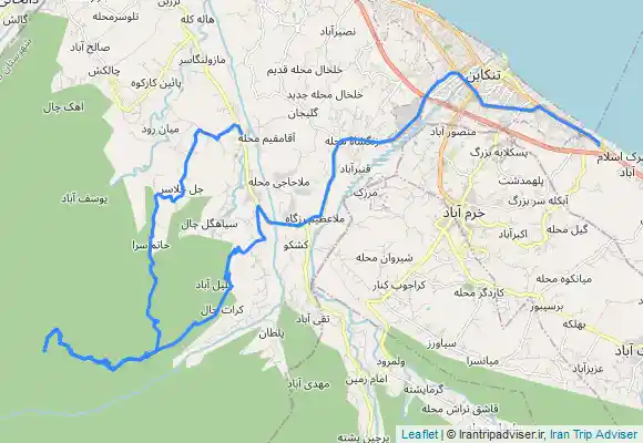 ترک جی پی اس جاده جنگلی آغوزحال