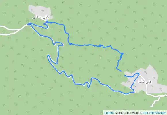 ترک جی پی اس دره و آبشار چلی from Chelī-ye ‘Olyā