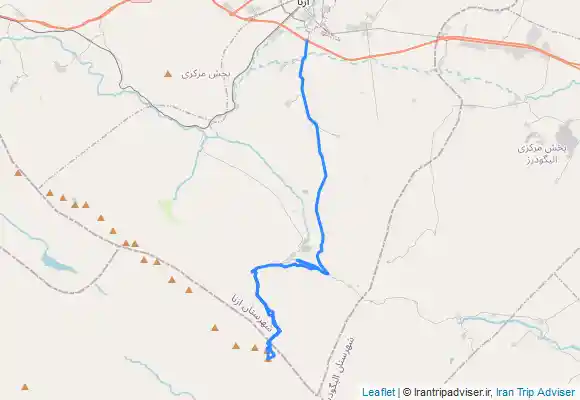 ترک جی پی اس Kol Jeno (Kool-e-Jonoon) Peak 3813m -Oshtorankouh–Kamandan Azna Lorestan -کول جنو (تیغه شمالی) روستای کمندان،ازنا ،لرستان