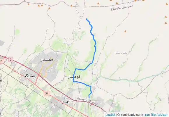 ترک جی پی اس دربند ولیان ابشار ولیان