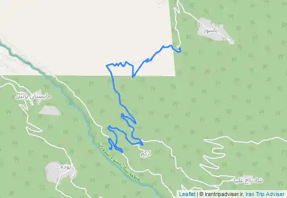 ترک جی پی اس ابتدای مسیر ماشین رو دره اسمان رود