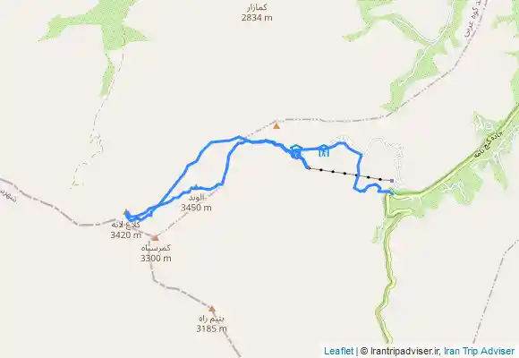 ترک جی پی اس کلاغ لان،الوند