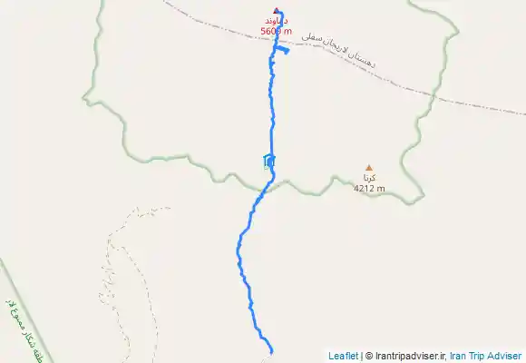 ترک جی پی اس قله ی دماوند. صعود انفرادی.