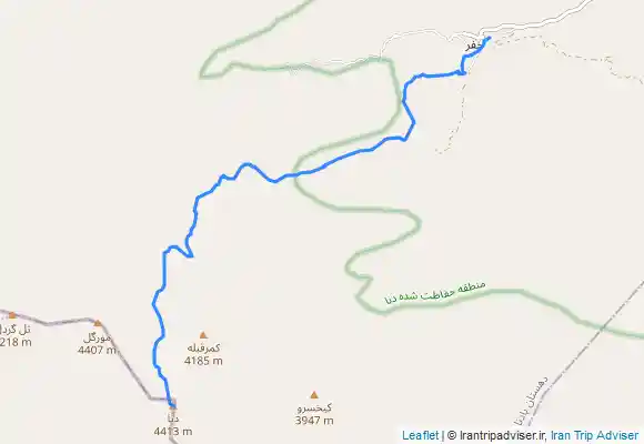 ترک جی پی اس قله قاش مستان