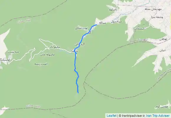 ترک جی پی اس آبشار چسلی