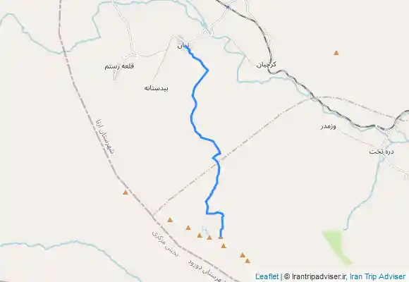 ترک جی پی اس Ţīān - Gol Gol Shelter - Chalkaboud Shelter - Sanboran Summit