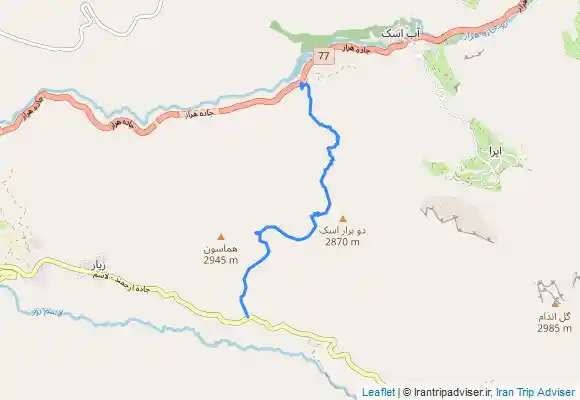 ترک جی پی اس قله هماسون