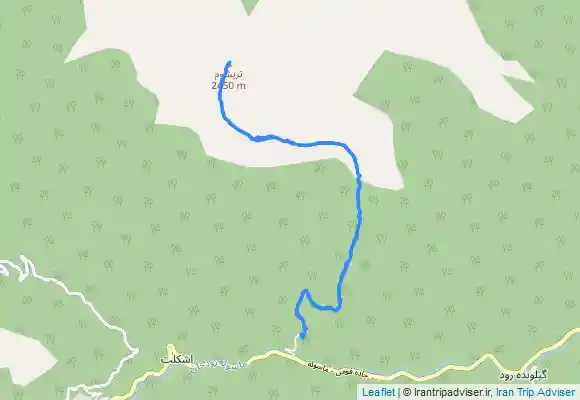 ترک جی پی اس قله تریشم از روستای زودل