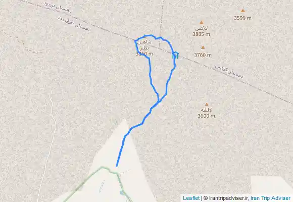 ترک جی پی اس صعود به قله شاهین نطنز