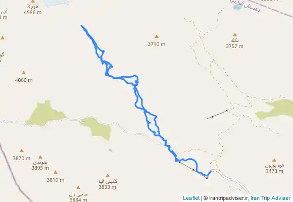 ترک جی پی اس هرم‌ چال و ارتفاعات چروک قیه