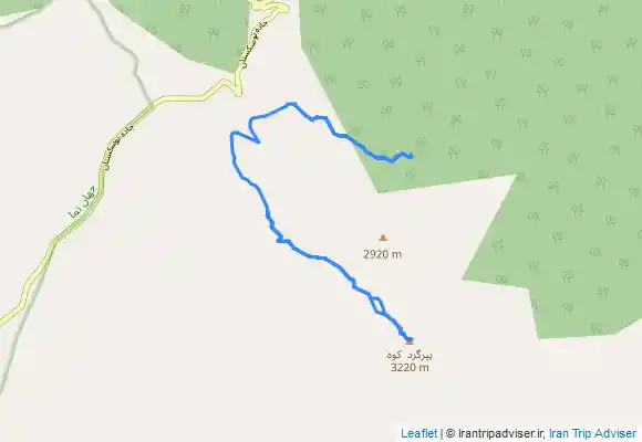 ترک جی پی اس صعود به قله پیرگرد کوه