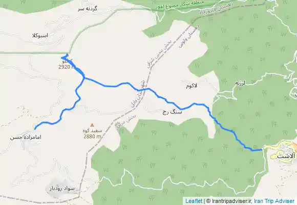 ترک جی پی اس قله نر کوه از مبدا صعود آلاشت فرود ییلاق پیرکلوم