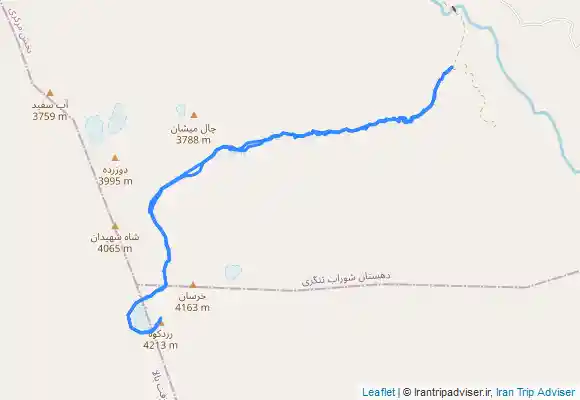 ترک جی پی اس قله کلونچین زردکوه