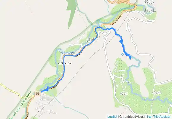 ترک جی پی اس هفت چشمه جاده چالوس