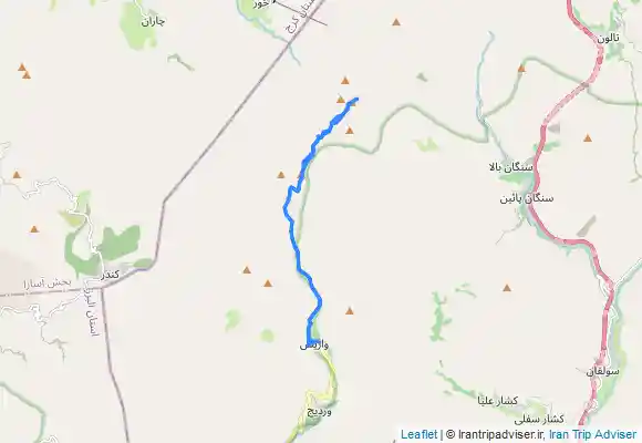 ترک جی پی اس صعود به قله پهنه حصار از مسیر روستای واریش