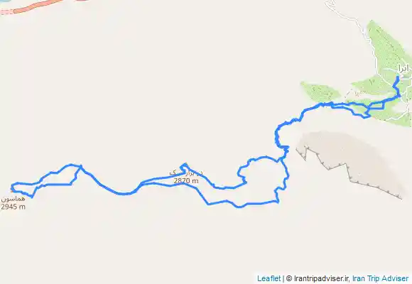 ترک جی پی اس قله دوبرار آب اسک- قله هماسون- قله سیاه کوه از ایرا