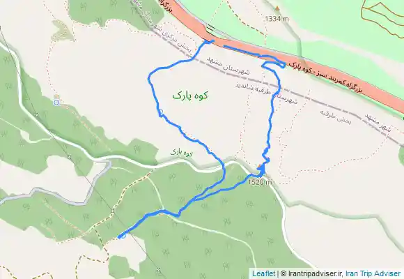 ترک جی پی اس Fountain, Fountain and Zoo from Kalāteh-ye Chahār Cheshmeh قله زو ، چشمه بلوط ، چشمه گفتگو ، چشمه بنام پدر ، چشمه مروارید