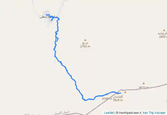 ترک جی پی اس قله گاوکشان