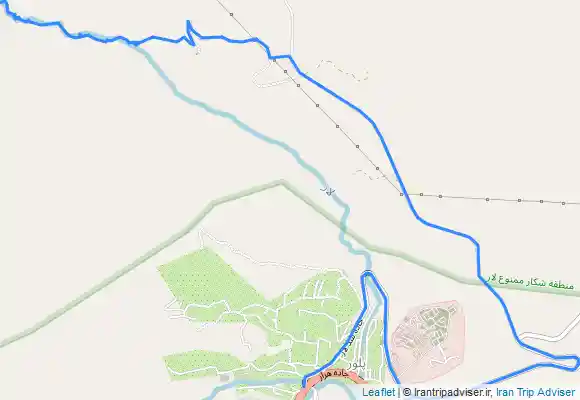 ترک جی پی اس بازگشت از آبشار فیروزه ای و حوضچه‌های فیروزه ای یا آبشار امیرخان لار