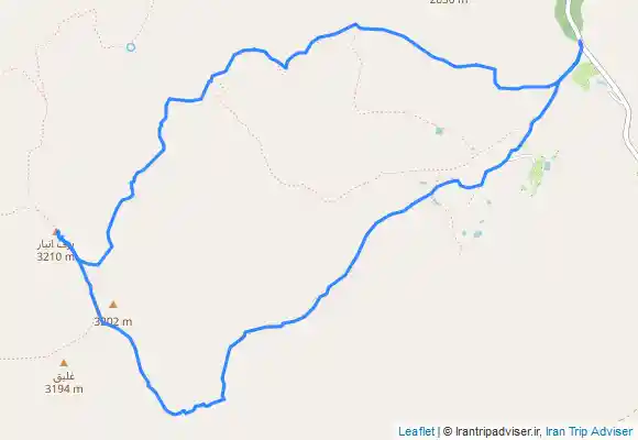 ترک جی پی اس برف انبار ۳۲۲۰ متر، دو مسیر از احمدآباد فردو