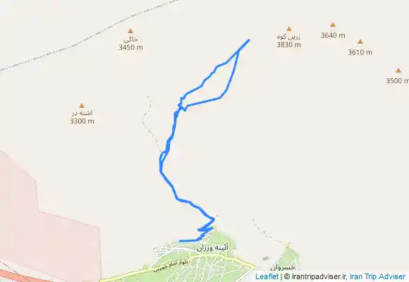 ترک جی پی اس آبشار آئینه ورزان