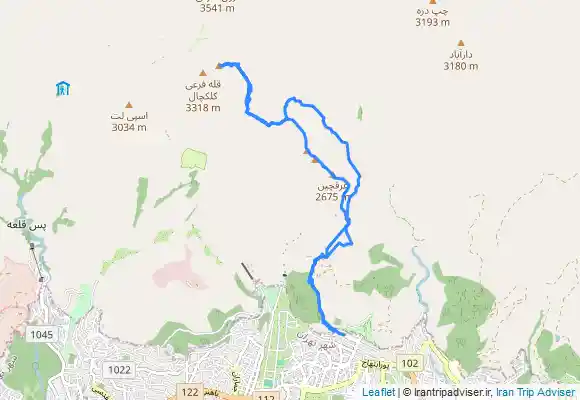 ترک جی پی اس Darabad to Kolakchal, دارآباد به کلکچال